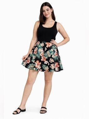 Floral Skater Skirt Pink Victoria Secret